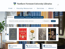 Tablet Screenshot of library.lyndonstate.edu